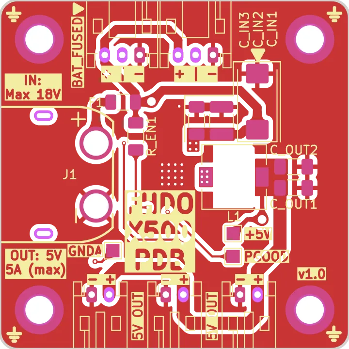Board preview of X500_PDB